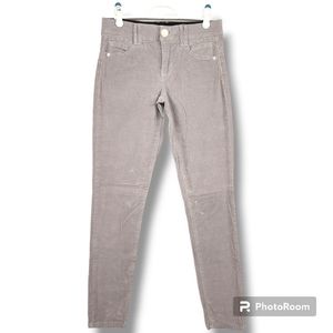 Democracy "Ab" Technology Jeans Corduroy 6 Skinny Leg Light Grey Stretch